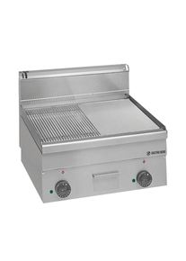 MBM Plaque électrique Série 66 - 60/60 ½ lisse, ½ rainurée ̶ à poser | Professionnel | HoReCa | CHR