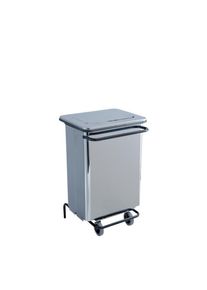 Medial International Contenitore mobile a pedale inox 70 lt