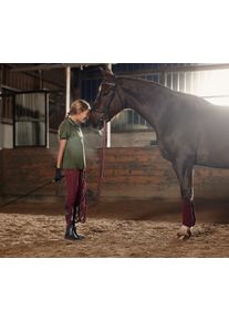 Tchibo - Kinder-Grip-Vollbesatz-Reittight - M&auml;dchen - Gr. 122/128 - bordeaux
