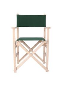 Aranaz Sillón director sin barniz lona verde oscuro