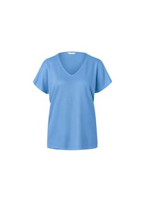 Tchibo - Koszulka z fakturowaną powierzchnią - dla pań - rozmiar M 40/42 - kolor: niebieski
