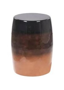 Beliani Beistelltisch Metall goldbraun/schwarz rund 26 cm Fraguita , Rund , 40x40x40 cm , Wohnzimmer, Wohnzimmertische, Beistelltische