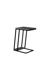 Livetastic Beistelltisch , Anthrazit , Metall, Holzwerkstoff , rechteckig , C-Form , 40x57x30 cm , Wohnzimmer, Wohnzimmertische, Beistelltische, Beistelltische Metall