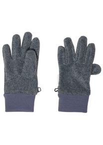 MaxiMo Kid's Fingerhandschuhe Fleece mit Strickb&uuml;ndchen Gloves Kids (5, blue)