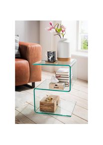 PAROLI , Beistelltisch »Samy« B/H/T: 40 x 50 x 37 cm , klarglas + klarglas