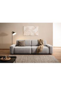Home Affaire , 3-Sitzer &raquo;TORGE (257cm), Sofa, Schlafsofa in Cord, Samtvelours, Struktur fein&laquo; rundes Design, Schlaffunktion u. Bettkasten,...