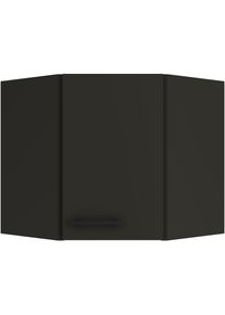 Optifit , Eckhängeschrank »Palma« Breite 60 x 60 cm, Türanschlag wechselbar , anthrazit/anthrazit , anthrazit
