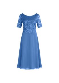Vera Mont , Cocktailkleid »Cocktailkleid mit Spitze« , Paris Blue , EURO , 48 -EURO , 48 , Passform: Ausgestellt