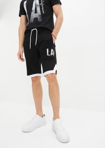 Sweat bermuda van biologisch katoen regular fit - zwart - maat 44/46 (S) - met katoen - bonprix