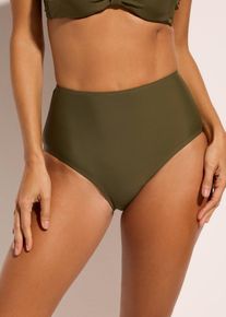 High waist bikinibroekje (set van 2) - groen - maat 50 - bonprix