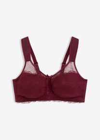 Steun bh zonder beugels met gewatteerde schouderbandjes - rood - maat 80G - bonprix