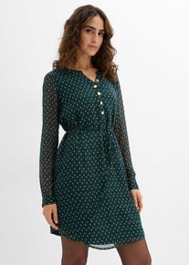 2-in-1 zwangerschapsjurk/voedingsjurk van chiffon - groen - maat 38 - bonprix