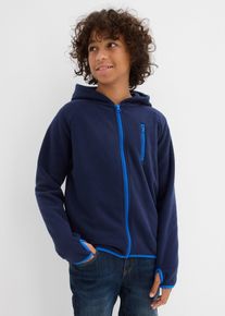 Fleece vest met contrasten - blauw - maat 152/158 - fleece - bonprix