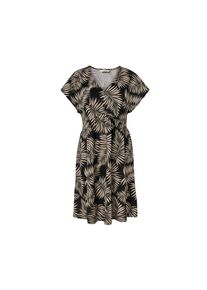 Tchibo - Nyomott mint&aacute;s jerseyruha - nő - m&eacute;ret S 36/38 - fekete/mint&aacute;s