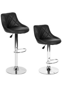 Modernhome, Barhocker, Barhocker, drehbare Fussstütze, höhenverstellbar, Chrom, Kunstleder