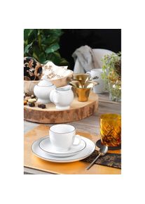 Seltmann Weiden Lido Black Line Espressountertasse 12 cm, Tasse, Schwarz