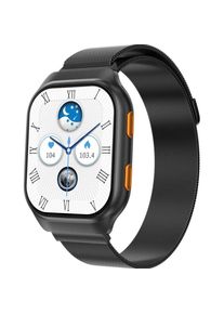 Ishiva UFUZON Smartwatch Herren/Damen - Schwarz, Smartwatch