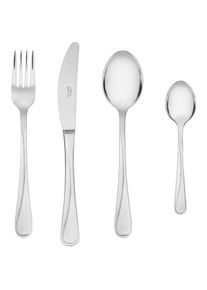Gerlach Besteck-Set Glänzend Mango, Edelstahl, Silber, 30 x 27 x 5 cm, 24-Einheiten, Besteck, Silber