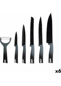 Kinvara Messerset KT211035 Edel 6 Stücke (6 Stück), Besteck, Schwarz