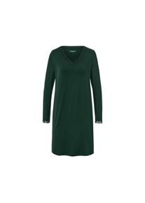 Tchibo - Nachthemd mit Spitzenbesatz - Damen - Gr. L - dunkelgrün