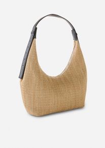 Shopper in Strohoptik, beige, Größe 22x31 cm, Stroh/Strohoptik, bonprix