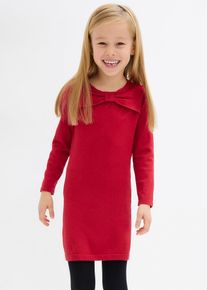 Strickkleid aus softem Viskose-Mix, rot, Größe 128/134, Viskose, bonprix