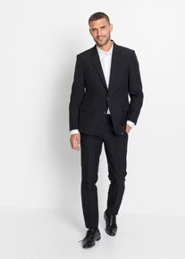 Anzug Slim Fit (2-tlg.Set), schwarz, Gr&ouml;&szlig;e 58, bonprix