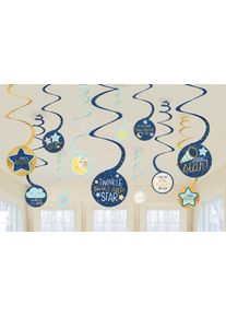 Amscan 12 spirales décoratives Twinkle Little Star