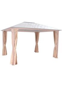 Konifera Zij-element partytent voor hout-look, bxd: 300x365 cm (4 stuks) tuinpriëlen beige