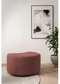 Home Affaire Hocker MAISIE, passende aanvulling op de Big-draai fauteuil hockers maat Geweven velours rood