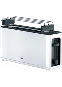 Braun Toaster PurEase HT 3110 WH - 2 lange sleuven, 7 standen, ontdooi- en opwarmfunctie broodroosters wit