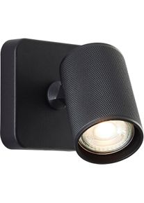 BRILLIANT LEUCHTEN Wandlamp Marty Wandspot draaibaar, 12x10x10 cm, GU10, 345lm, 3000K, metaal wandlampen maat -