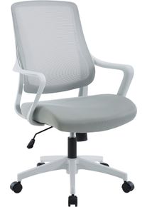 Inosign Bureaustoel Imperia, comfortabele bureaustoel bureaustoelen maat Netstof wit