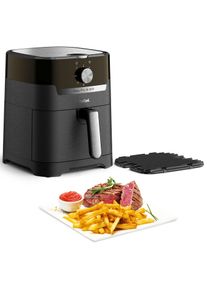Tefal Airfryer Easy Fry & Grill Classic voor 6 porties, instelbare tijd en temperatuur, ey5018 airfryers zwart