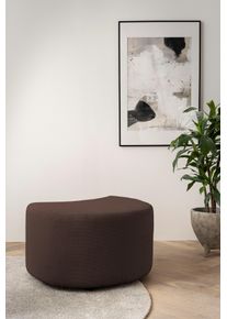 Home Affaire Hocker MAISIE, passende aanvulling op de Big-draai fauteuil hockers maat Geweven velours bruin