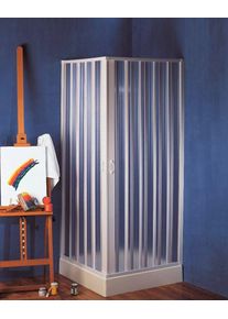 FORTE Hoekdouchecabine Bari extra grote instap, in vouwsysteem douchecabines wit