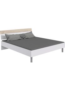 wimex Ledikant Budapest Inclusief 2 nachtkastjes, ligoppervlak 180 x 200 cm bedframes wit