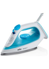 Braun Stoomstrijkijzer TexStyle 1 SI 1050 BL - 2.000 W, 120 g stoomstoot, 220 ml waterreservoir stoomstrijkijzers maat -