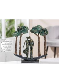 Casablanca by Gilde Decoratief figuur Sculptuur "Onder Bomen" (1 stuk) beelden & sculpturen bruin