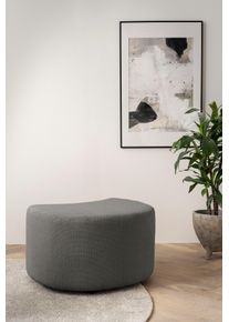 Home Affaire Hocker MAISIE, passende aanvulling op de Big-draai fauteuil hockers maat Geweven velours grijs