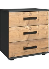 wimex Nachtkastje Stockholm, nachtkastje 52cm breed, Made in Germany Industri&euml;le look, 2 hoogtes beschikbaar, afzonderlijk of in 2-delige set