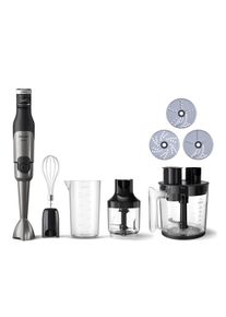 Philips Staafmixer HR2685/00 5000 Series, met ProMix-technologie, beker Garde, foodprocessoropzetstuk en hakmolen, roestvrij staal/zwart staafmixers