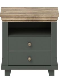 Home Affaire Nachtkastje Evora met 2 lades, nachtkastje in 2 verschillende kleuren verkrijgbaar nachtkastjes groen