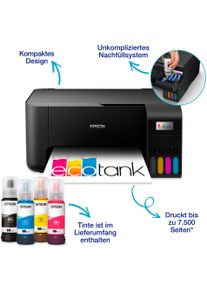 Epson All-in-oneprinter EcoTank ET-2862 Eenvoudig, ongecompliceerd inktanksysteem om bij te vullen all in one printers zwart