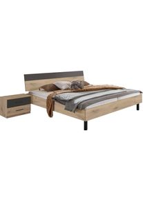 wimex Ledikant Budapest Inclusief 2 nachtkastjes, ligoppervlak 180 x 200 cm bedframes beige