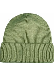 Capelli New York Beanie Ribgebreid, wolgehalte, verwarmend dames mutsen groen