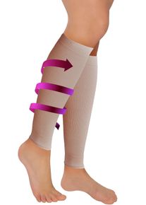 Fußgut Fußgut Steunende beenwarmers Ter voorkoming van zware benen, anatomisch correcte drukverdeling ontlast, vitaliseert, stimuleert, herstel, 2 paar,