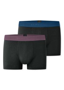 Schiesser Lange onderbroek 95/5 Multipacks met gekleurd sportief logo-webgummiband (Set van 2) heren lange onderbroeken maat 4 multicolor