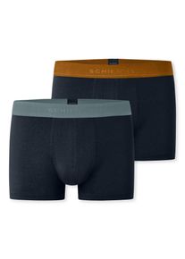 Schiesser Lange onderbroek 95/5 Multipacks met gekleurd sportief logo-webgummiband (Set van 2) heren lange onderbroeken maat 9 multicolor