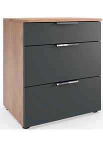 wimex Nachtkastje Level by fresh to go 3 lades met soft-close functie, 54 cm breed, 61 cm hoog nachtkastjes